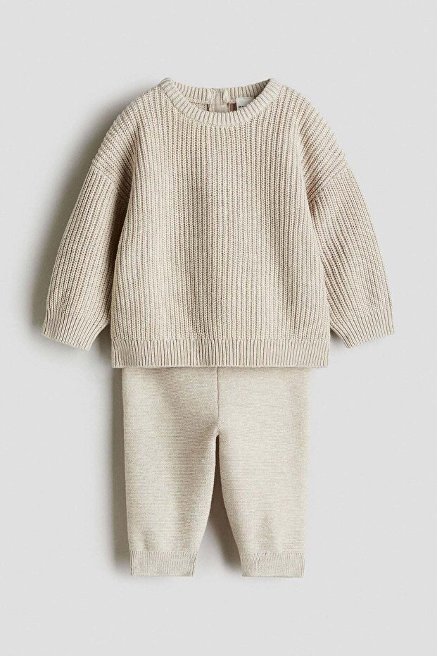 2-piece cotton knit set