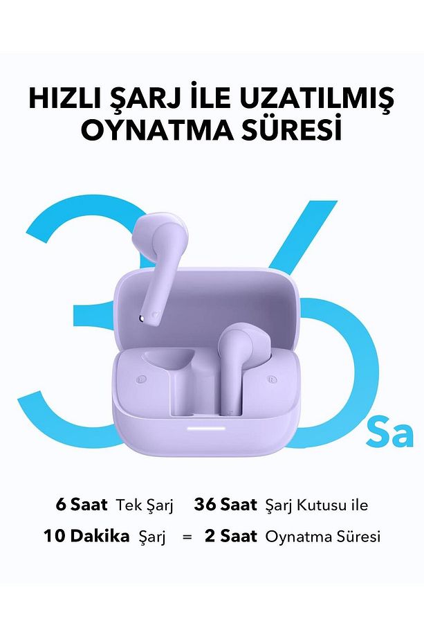 Soundcore K20i Kulaklık Mor-A3994 - 3