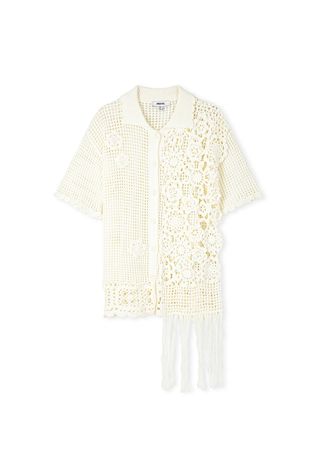 Püsküllü kroşe ceket - 3