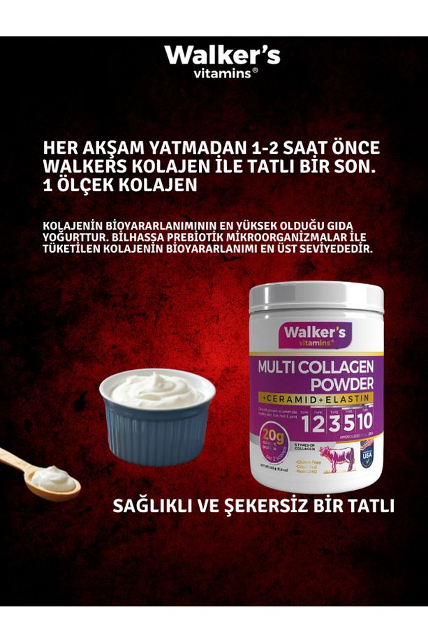Walker`s Kolajen Collagen +Magnezyum All Forms Sporcu Destek Paketi - 4