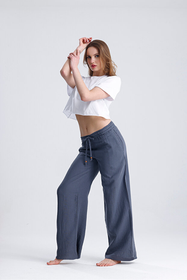 Kadın Müslin Pantolon - 1