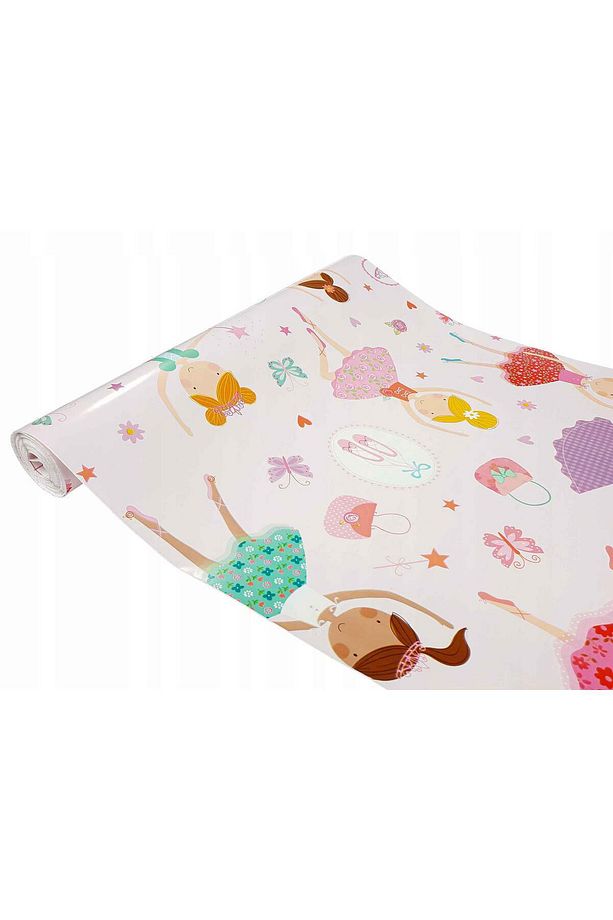 276-3224 Balerin Desen Kendinden Yapışkanlı Folyo ( 45 cm x 2 mt ) - 1