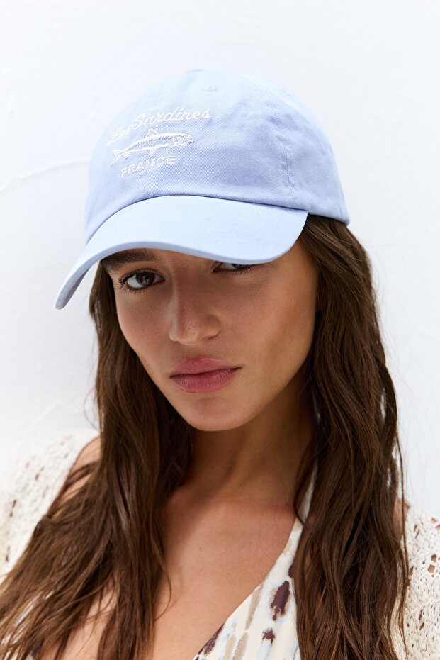 Sardalya işlemeli şapka - 5