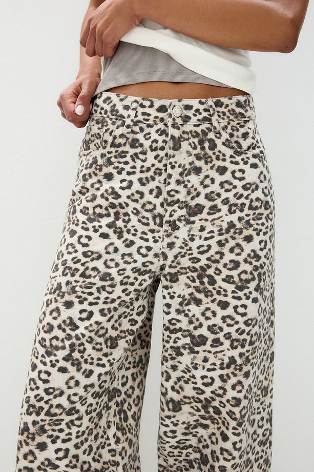 STWD baggy leopar jean - 5