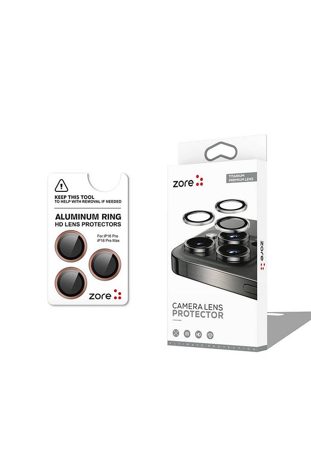 iPhone 16 Pro Max Zore CL-12 Safir Parmak İzi Bırakmayan Anti-Reflective Kamera Lens Koruyucu - 1