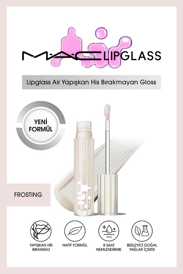 Lipglass Air Yapışkan His Bırakmayan Gloss - FROSTING - 1