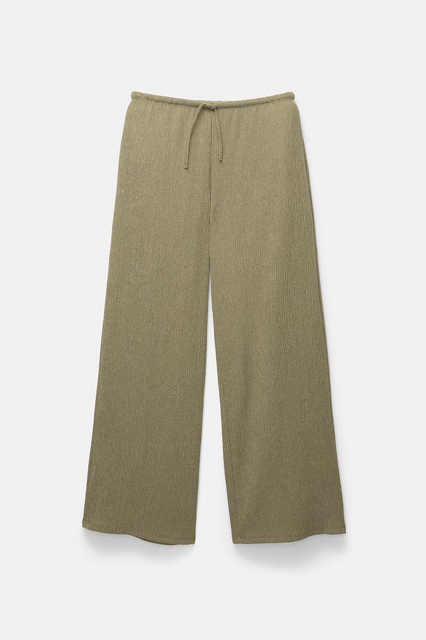 Krep wide leg pantolon - 2