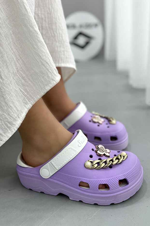 Women's Slippers - Purple Orthopedic Sole