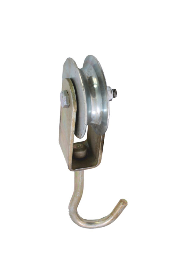 Gate roller with hook, 80 mm - 1