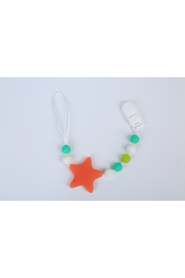 - Subtle Star And Beads Pacifier Clips
