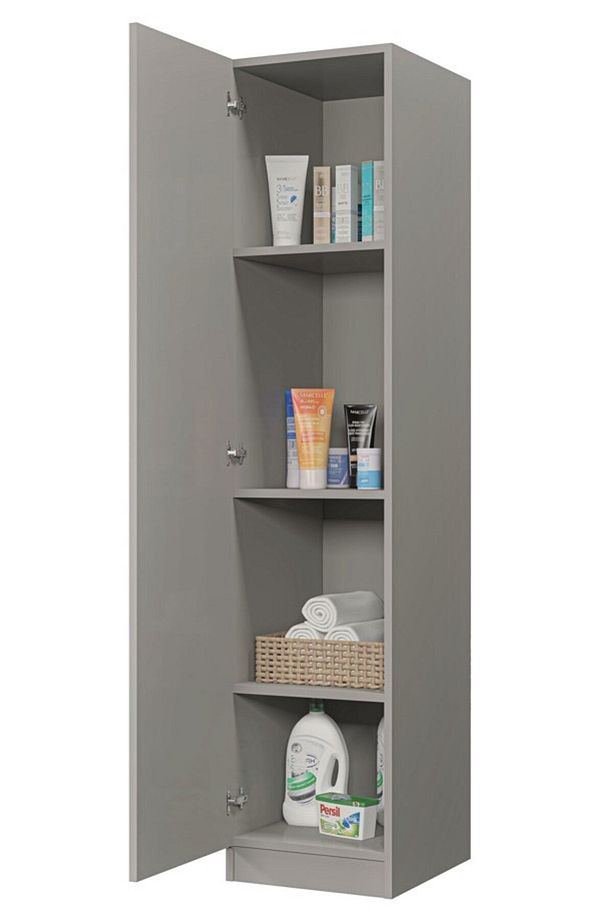 Yaman Luna Tek Kapaklı 4 Raflı Çok Amaçlı Mutfak Kiler Ve Banyo Dolabı - 5