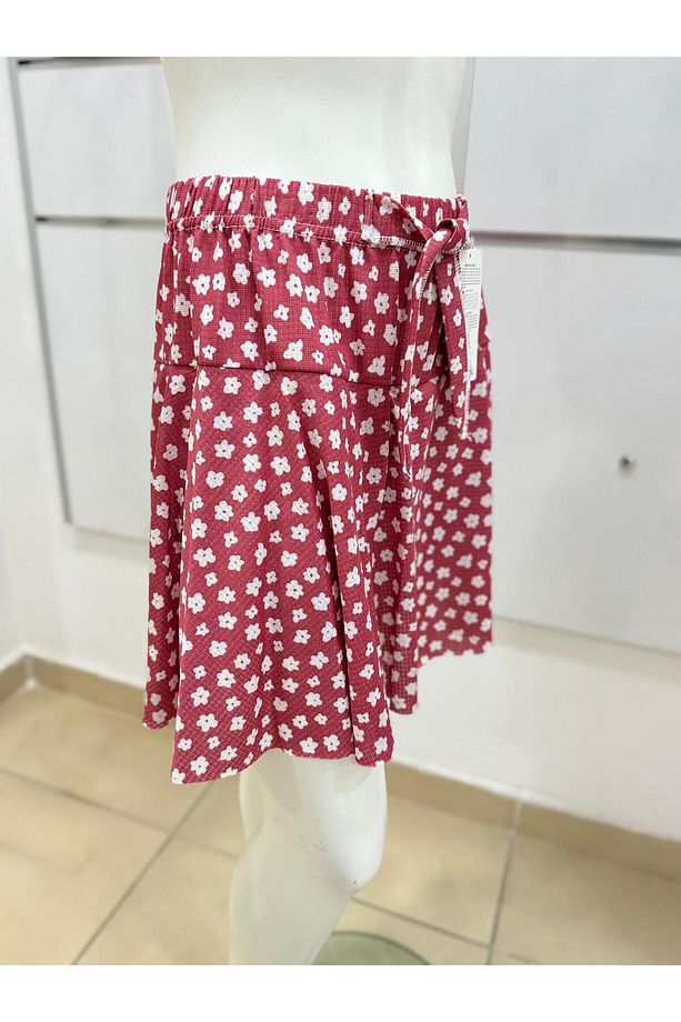 volanlı kız şort etek /volanlı çiçek desen mini şortlu etek/ mini yazlık şort etek - 5