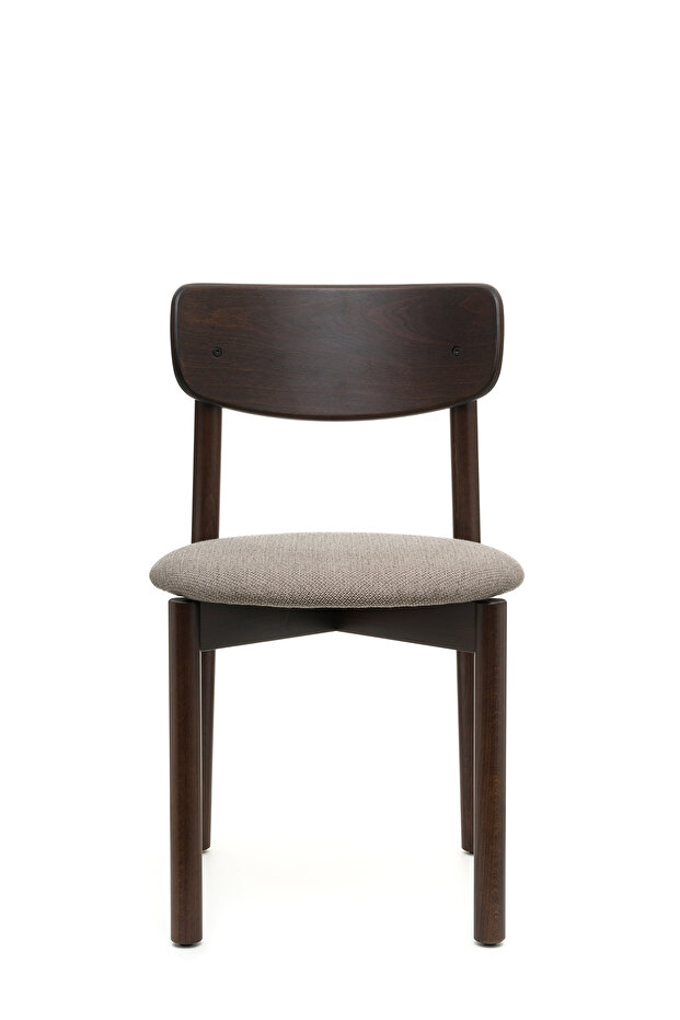 Keynote Ceviz Ahşap 4'lü Demonte Kaymaz Ayaklı Ahşap Sandalye – Sağlam Iskelet, Konforlu Oturum - 2