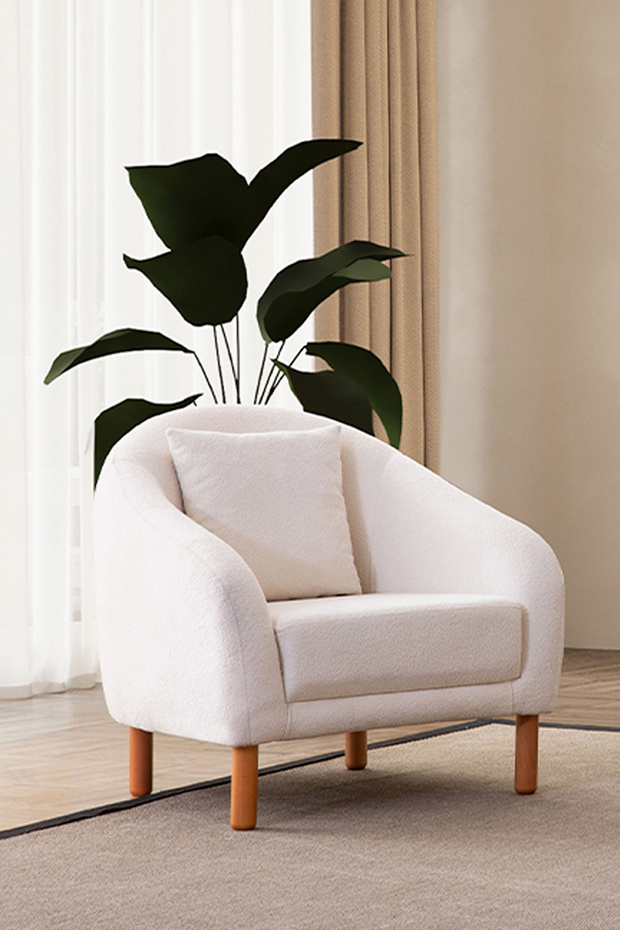 Belgrad Tekli Berjer Beyaz - 3