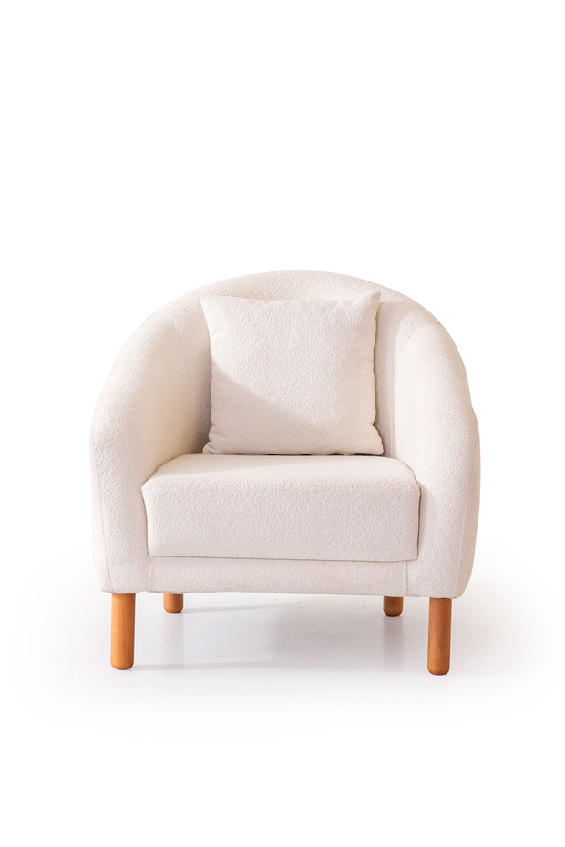 Belgrad Tekli Berjer Beyaz - 5