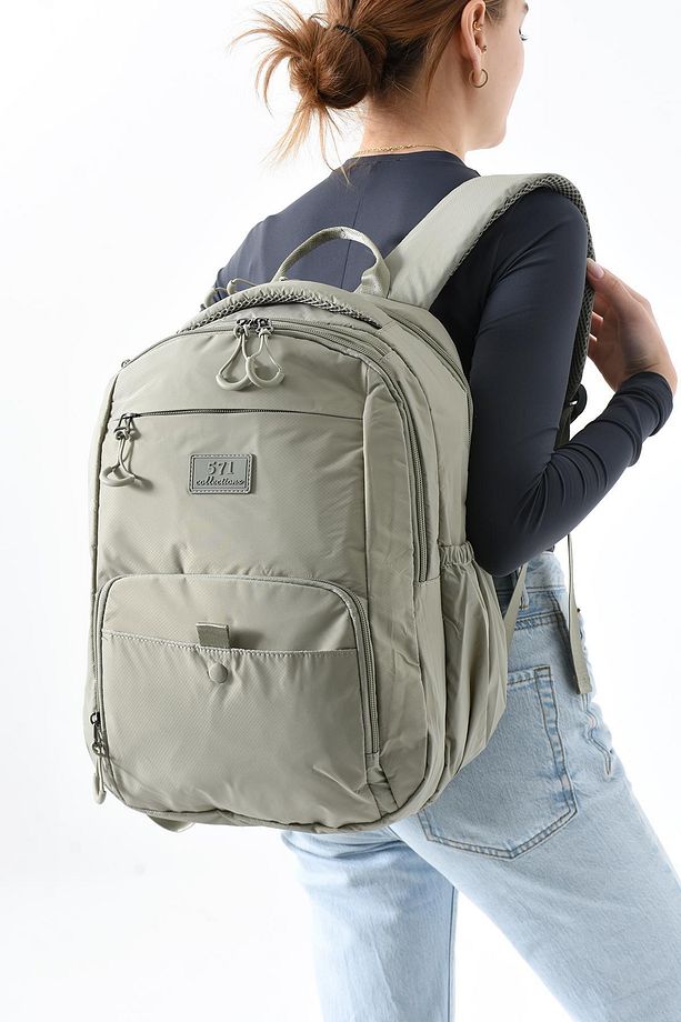 Orta Boy Sırt Çantası Ultra Hafif Çok Cepli Vizon (Model:571-13-9E) - 3