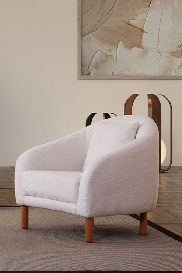 Belgrad Tekli Berjer Beyaz - 2