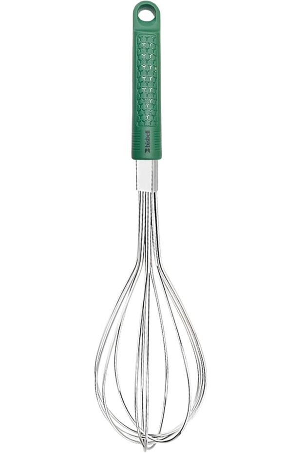 Stainless Steel Whisk, 29cm, Green Handle,Wisk,Kitchen Tools,BB3744