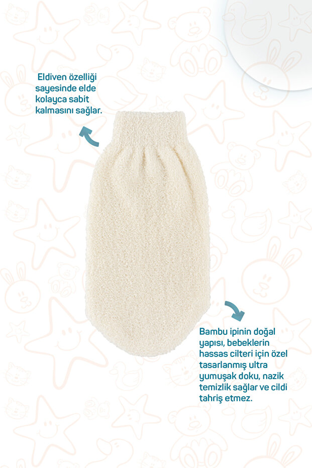 Bebek Banyo Eldiveni Ve Süngeri - 3