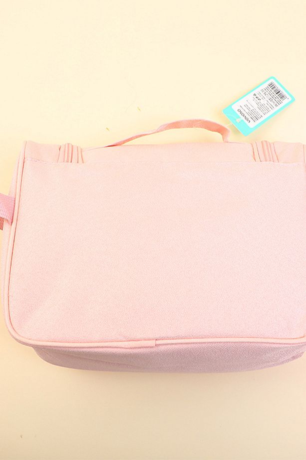 Asılabilir Soft Pembe Makyaj Çantası 24,5 X 8,5 X 18,5 Cm - 4
