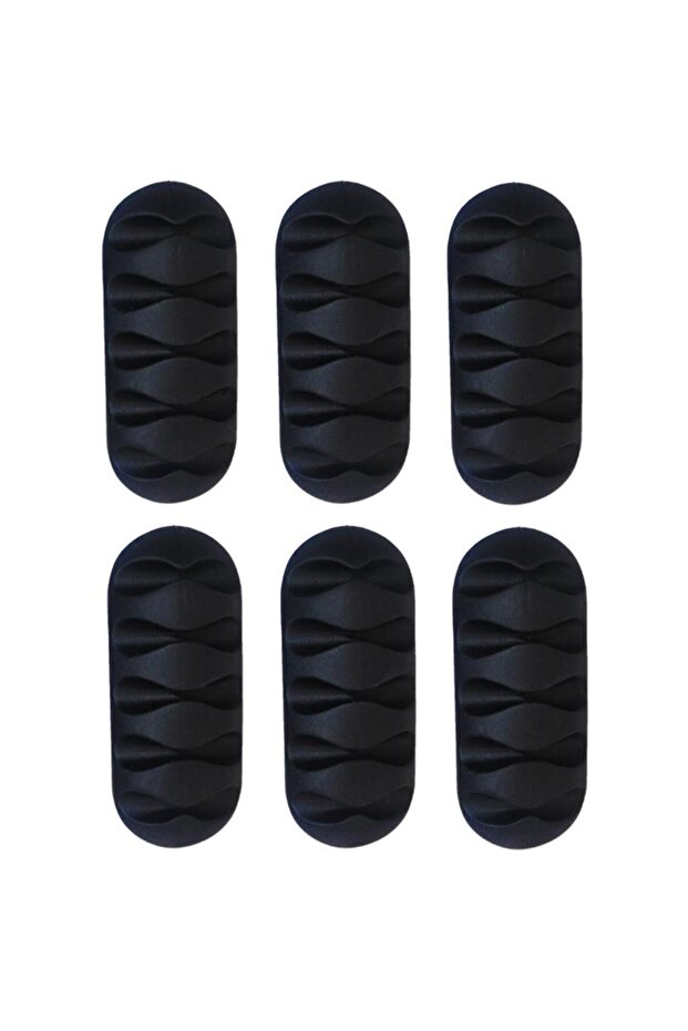 6Pcs 5 Channel Cable Duct Holder Organizer Fixer