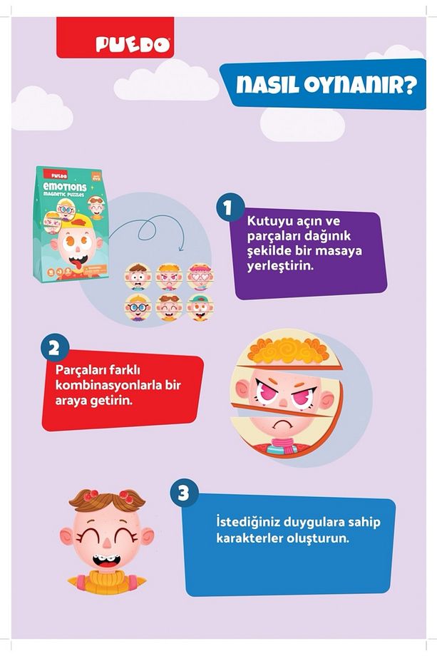 Manyetik Puzzle - Emotions (DUYGULAR) - 7
