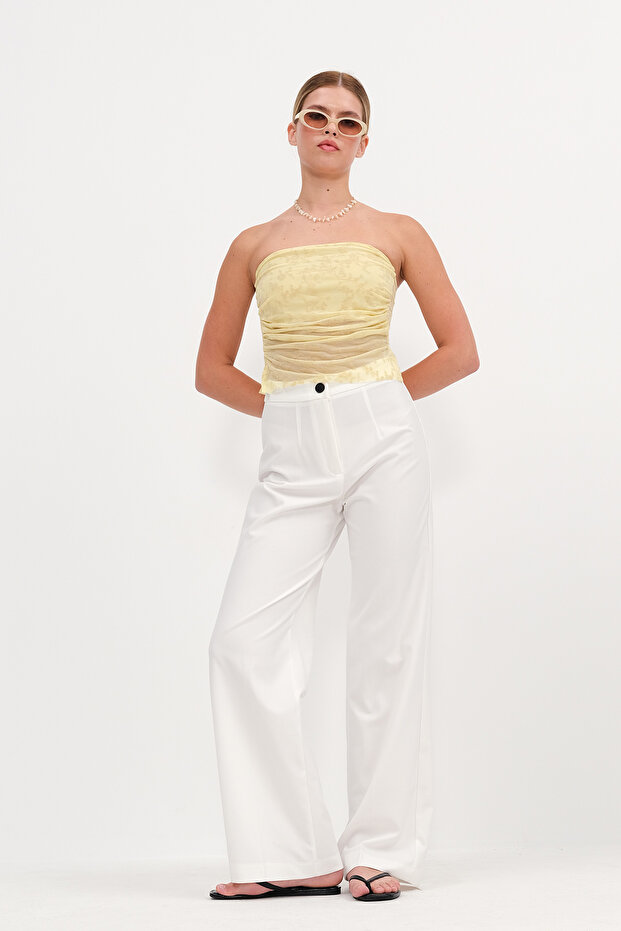 صدرية منقوشة بدون حمالات B17240 - 1