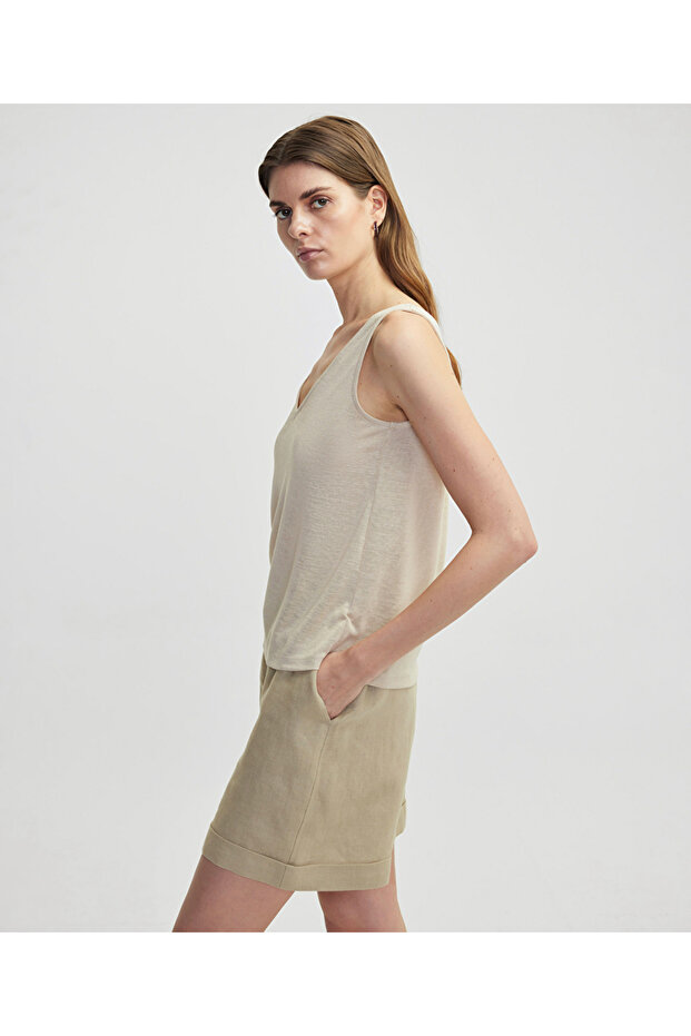 V yaka basic tişört - 5