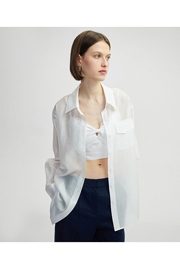 Çift parça görünümlü gömlek - 1