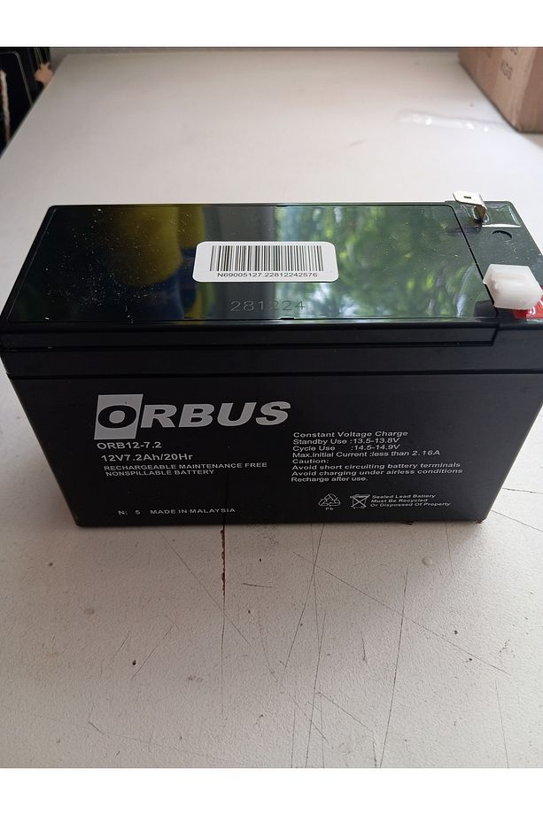 Akü 12 Volt 7.2 Amper 1 Adet - 1