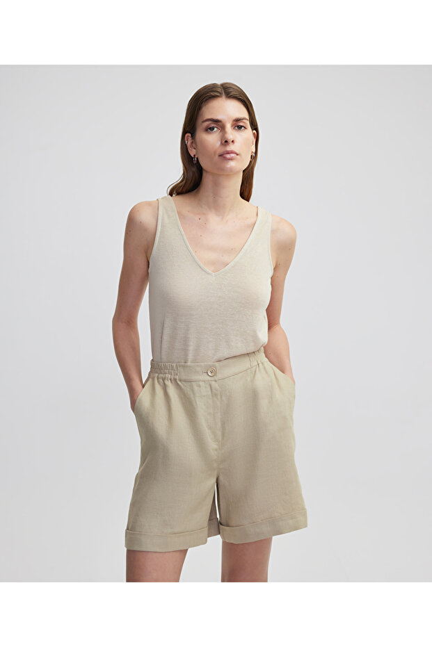 V yaka basic tişört - 1