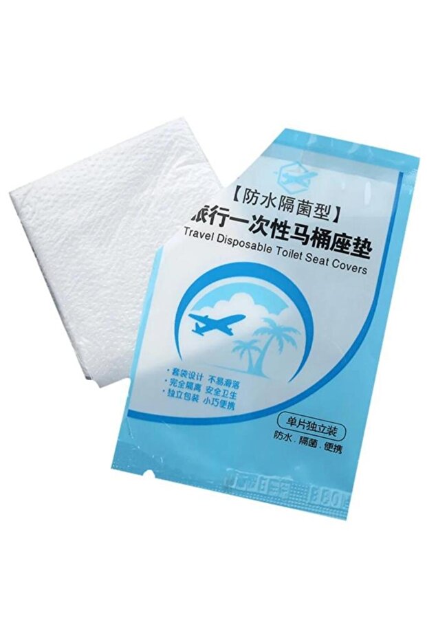 50 Adet Tek Kullanımlık Klozet Kapağı Pedi Koruyucusu Hijyenik Tek Kullanımlık Klozet Kapağı Poşeti - 7