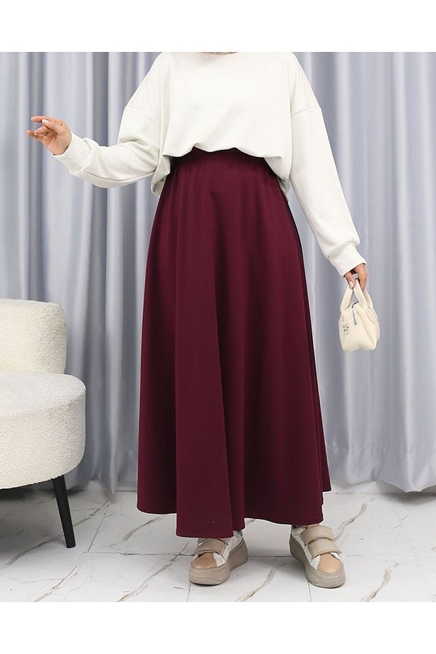 Silim Kumaş Kloş Etek - 2