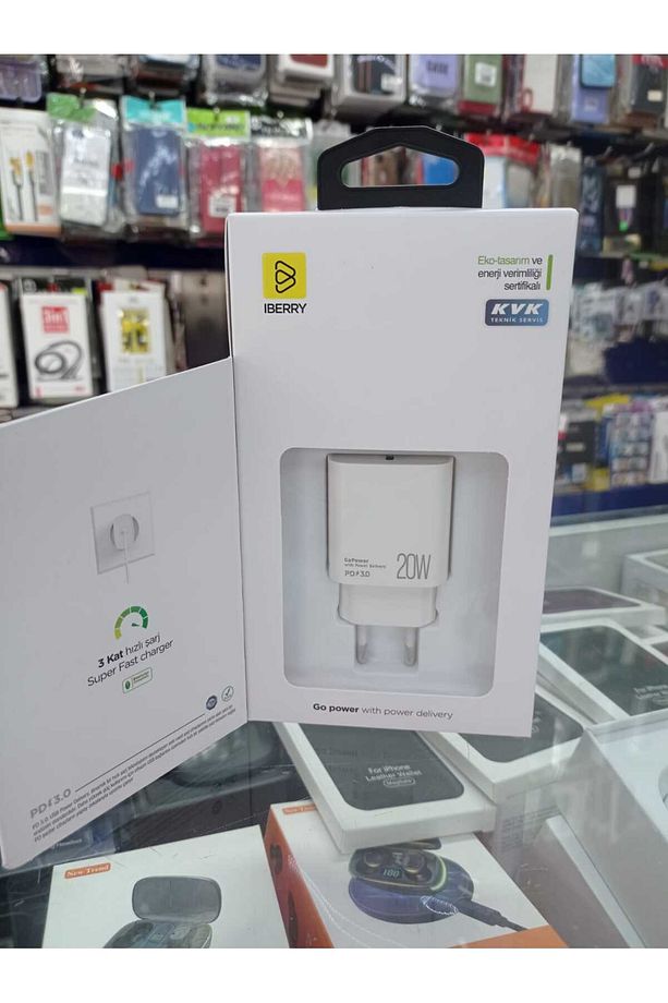 iBerry iPhone Uyumlu, 20W PD 3.0 Type-C to Lightning Hızlı Şarj Seti | KVK Garantili, 2 Yıl Güvence - 1