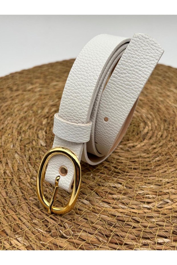 Women's Belt with Oval Buckle, Jacket Belt, Shirt Belt, Pantalon Belt