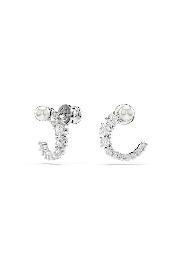 5692260 Küpe Matrıx:pe Stud Cırcle Whıte/rhs - 2