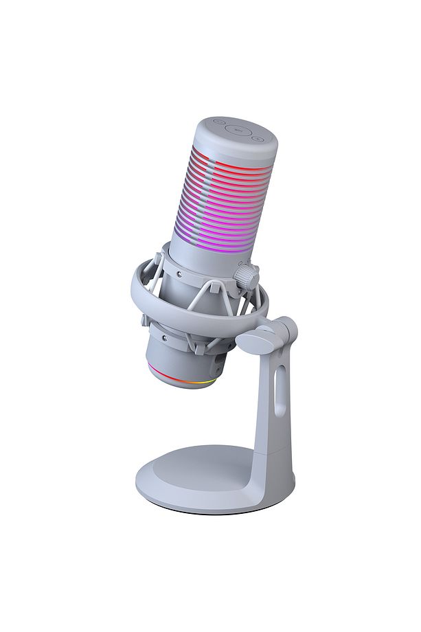 Bemol Beyaz Rgb Shock Mount Oyuncu Mikrofonu Yayıncı Mikrofonu Youtuber Mikrofonu - 7