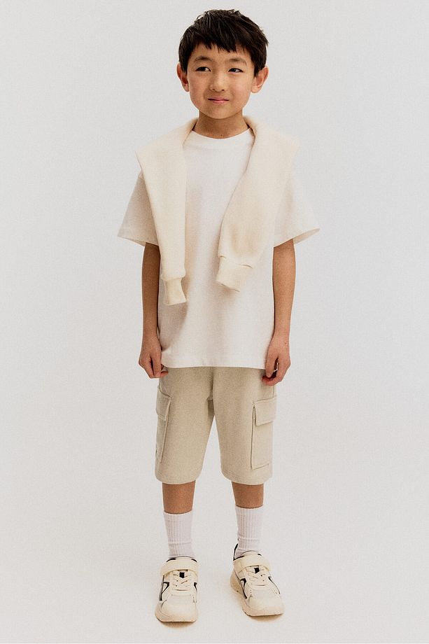 Kargo Sweatshirt Şort - 3