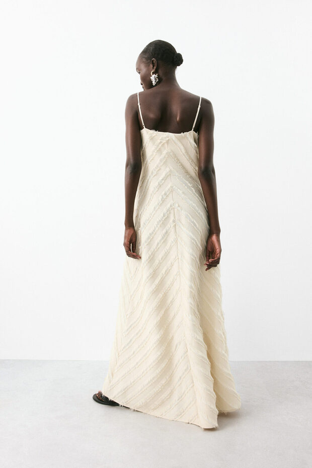 Püsküllü ve Askılı Elbise - 4