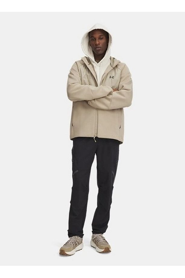 1390256-001 UA Unstoppable Cargo Pa Lastikli Bel Loose Fit Siyah Erkek Eşofman Altı - 3