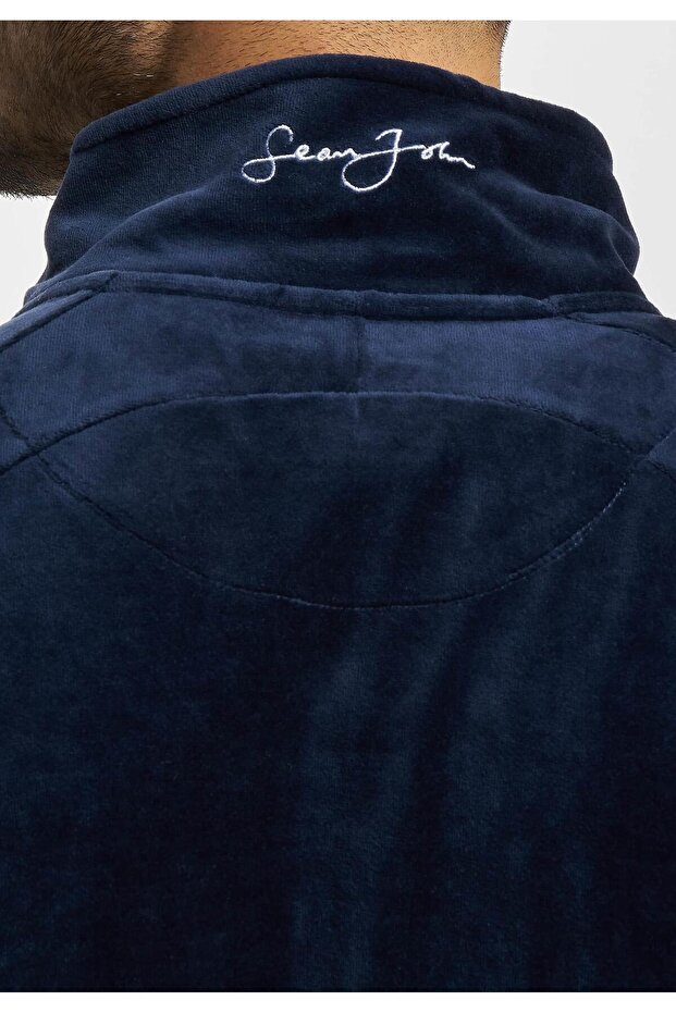 Herren JM-JK011-092-007 SJ Script Logo Essential Velours Trackjacket - 7