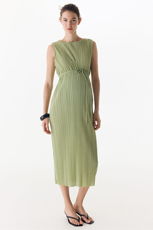 MAMA Pliseli Elbise - 4