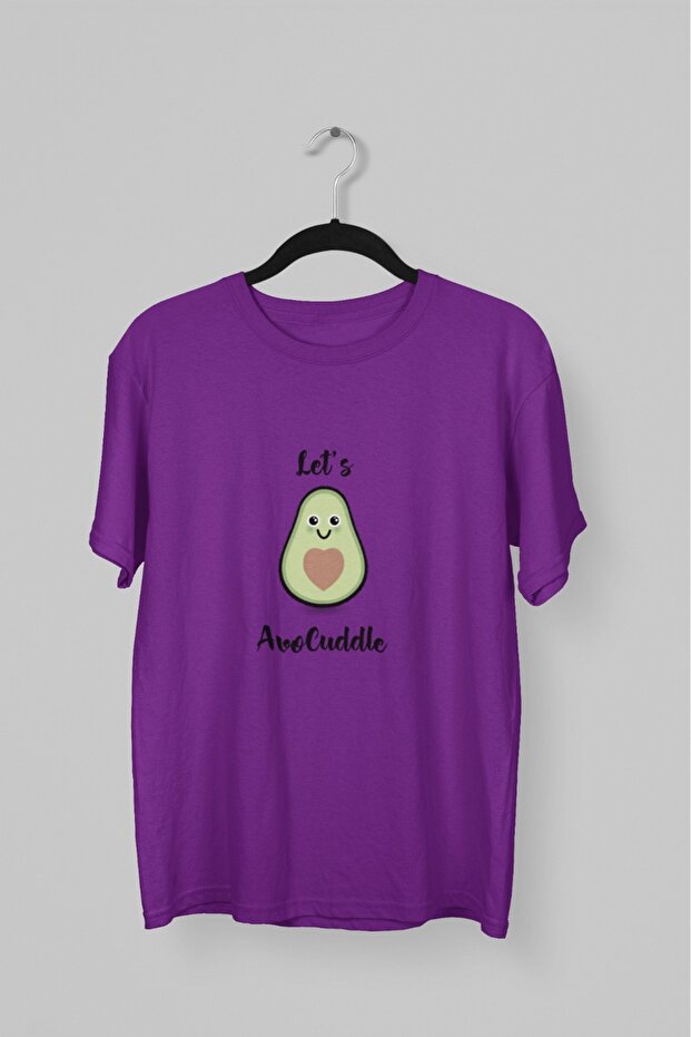 رجل/امرأة -AVOCUDDLE - تي شيرت مطبوع برقبة دائرية وأكمام قصيرة