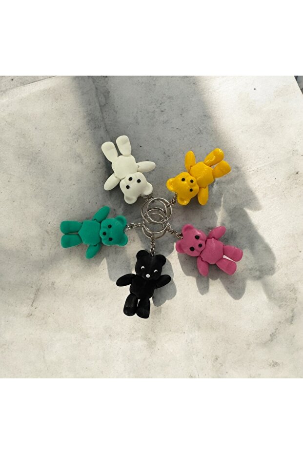 🧸   سلسلة مفاتيح الدب لطيف 🔑 - 5
