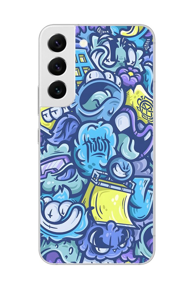Transparent Case Compatible with Samsung Galaxy S22 Design Graffiti 9