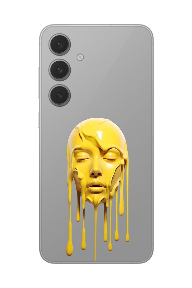 حافظة شفافة متوافقة مع هاتف Galaxy S24 بتصميم الوجه الجمالي 6