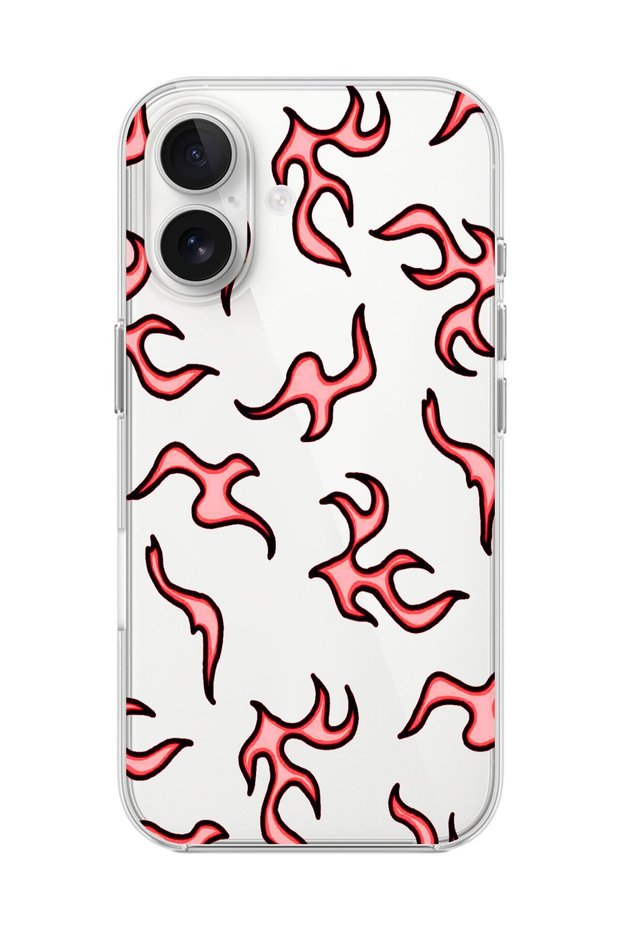 حافظة شفافة متوافقة مع هاتف iPhone 16 مع 4 تصميمات
