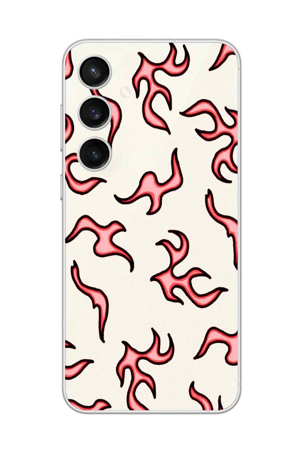 Galaxy S23 Compatible Transparent Case Transparent Wallpaper 4 Designs