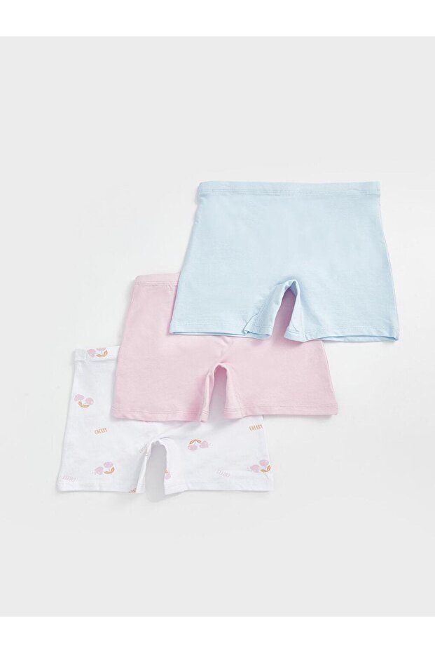 Baskılı Kız Çocuk Boxer 3'lü - 2