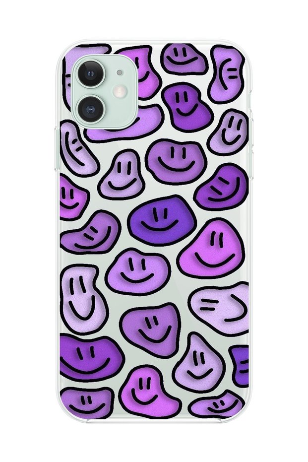 حافظة شفافة متوافقة مع هاتف iPhone 11 وخلفية شفافة 6 تصميمات